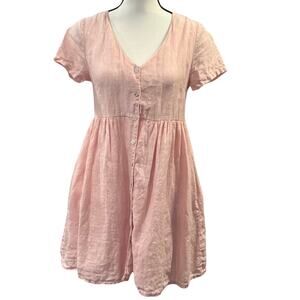 Jillian Harris X Priv Women's Linen Babydoll Dress Size XS